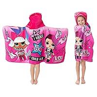 Algopix Similar Product 4 - LOL Surprise Soft Cotton Hooded Bath