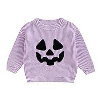 Algopix Similar Product 11 - Baby Halloween Sweater Pumpkin Pattern