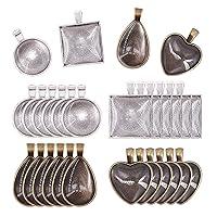 Algopix Similar Product 19 - Glarks 48Pieces 4 Styles Pendant Trays