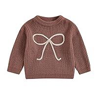 Algopix Similar Product 10 - Toddler Baby Girl Knit Sweater Bow