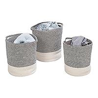 Algopix Similar Product 9 - HoneyCanDo Set of 3 TwoTone Cotton