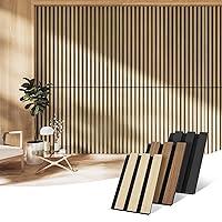 Algopix Similar Product 3 - Wood Slat Wall Panel  2 Pcs Soundproof