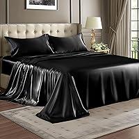 Algopix Similar Product 3 - BEDELITE Satin Sheets Queen Size Bed