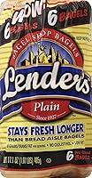 Algopix Similar Product 15 - Lender's, Plain Bagel, 17.1 oz