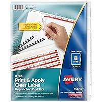 Algopix Similar Product 4 - Avery 8 Tab Unpunched Dividers for Use