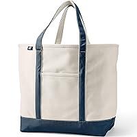 Algopix Similar Product 1 - Lands End Natural Open Top Canvas Tote