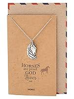 Algopix Similar Product 6 - quan jewelry Horse Necklace Gifts for