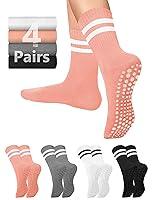 Algopix Similar Product 7 - Pilates Grippy Socks with Grips for