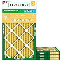 Algopix Similar Product 8 - Filterbuy 16x25x1 Air Filter MERV 11