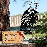 Algopix Similar Product 10 - Renovatio Metal Bald Eagle Yard Decor 