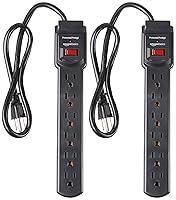 Algopix Similar Product 11 - Amazon Basics 6Outlet 200 Joule Surge