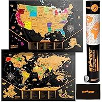 Algopix Similar Product 13 - NEWVEREST Scratch Off Map of The World