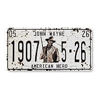 Algopix Similar Product 14 - John Wayne License Plate 1907