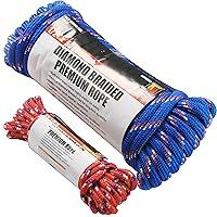 Algopix Similar Product 7 - Wellmax Diamond Braid Nylon Rope 12in