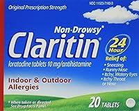 Algopix Similar Product 14 - Claritin 24 Hour Allergy Tablets 20