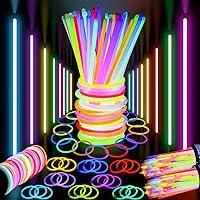 Algopix Similar Product 3 - 400 Glow Sticks Bulk Glow in The Dark