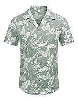 Algopix Similar Product 2 - Mens Hawaiian Shirt Tops Vintage Short