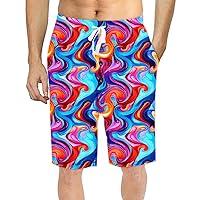 Algopix Similar Product 2 - Soophiea Pajama Shorts Mens Trippy