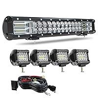 Algopix Similar Product 14 - DOT Approved 20Inch Spot Flood Combo