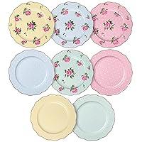 Algopix Similar Product 3 - BTaT Porcelain Floral Plates Royal