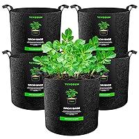 Algopix Similar Product 18 - VIVOSUN 5Pack 3 Gallon Plant Grow Bags