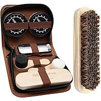 Algopix Similar Product 4 - Deluxe Portable 7pc Shoe Shine Kit 