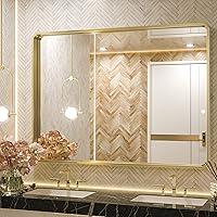 Algopix Similar Product 7 - TETOTE 40 x 30 Inch Gold Bathroom