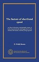 Algopix Similar Product 13 - The factors of shorthand speed or How