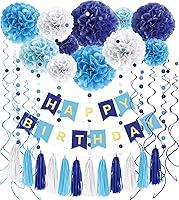 Algopix Similar Product 20 - Blue Birthday Decorations Tissue Paper