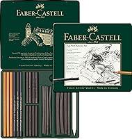 Algopix Similar Product 5 - Faber-Castel 24 Piece Pitt Charcoal Set