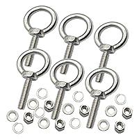 Algopix Similar Product 3 - Floyutin 6 Packs M6 Stainless Eyebolt