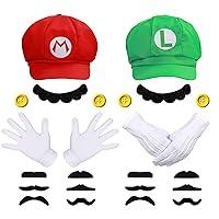 Algopix Similar Product 14 - Humairc Super Bros Hats Accessories Set