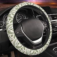 Algopix Similar Product 13 - GEHGXF Steering Wheel Cover Leaves and