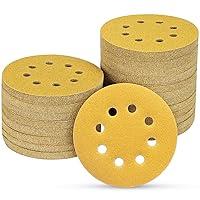 Algopix Similar Product 3 - POTUINOM 100PCS 5 Inch 8 Hole Sanding