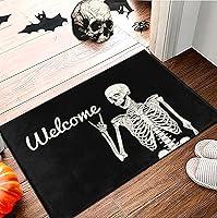 Algopix Similar Product 20 - PAAORO Skull Doormat Funny Halloween