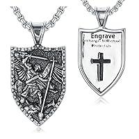 Algopix Similar Product 14 - POTOPYY St Michael Pendant for Men S925