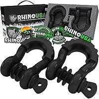 Algopix Similar Product 9 - Rhino USA D Ring Shackle 2 Pack