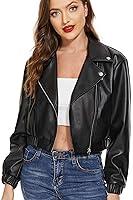 Algopix Similar Product 20 - Fahsyee Faux Leather Jacket Women 