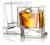 Algopix Similar Product 16 - JoyJolt Carre Square Scotch Glasses