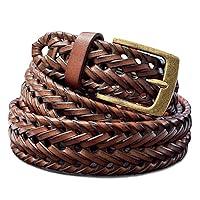 Algopix Similar Product 19 - Braided Belt Genuine Leather Woven