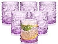 Algopix Similar Product 3 - abrwyy Purple Drinking Glasses Set of