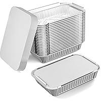 Algopix Similar Product 1 - DOBI Aluminum Pans with Lids 50 Pack