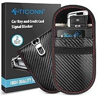 Algopix Similar Product 3 - TICONN 2PK Faraday Bag for Key Fob