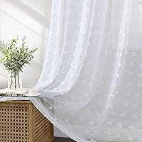 Algopix Similar Product 18 - Hokibero Sheer Curtains 96 Inches Long