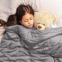 Algopix Similar Product 12 - Luna Kids Luxe Cotton Weighted Blanket