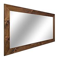 Algopix Similar Product 1 - Shiplap Rustic Wood Framed Mirror