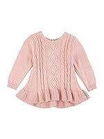 Algopix Similar Product 14 - RuffleButts Soft Mauve Ruffle Hem Cable