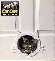Algopix Similar Product 4 - The Cat Cave Interior cat Door (White)
