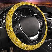 Algopix Similar Product 2 - GEHGXF Steering Wheel Cover Yellow