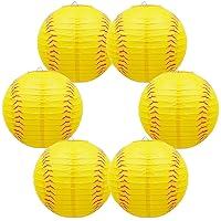 Algopix Similar Product 1 - Softball Paper Lantern 8 Inches